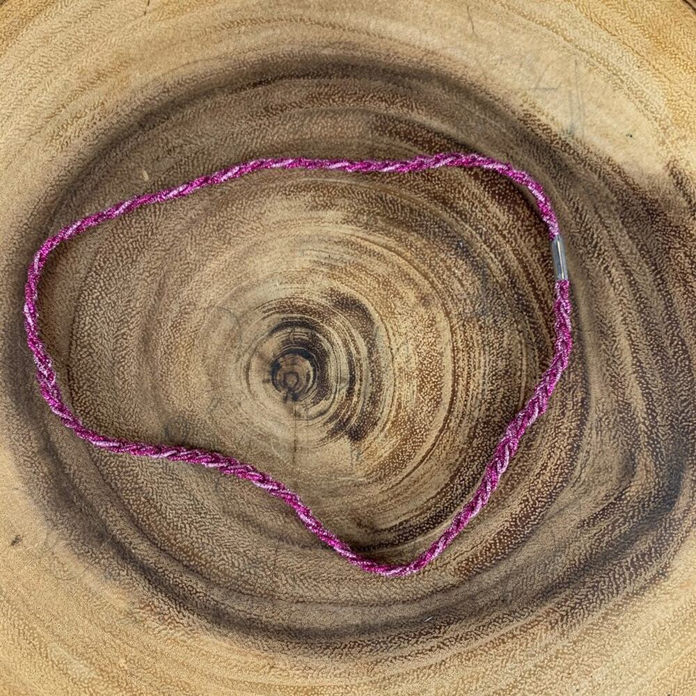 Pink Metallic Stretch Headband One Size